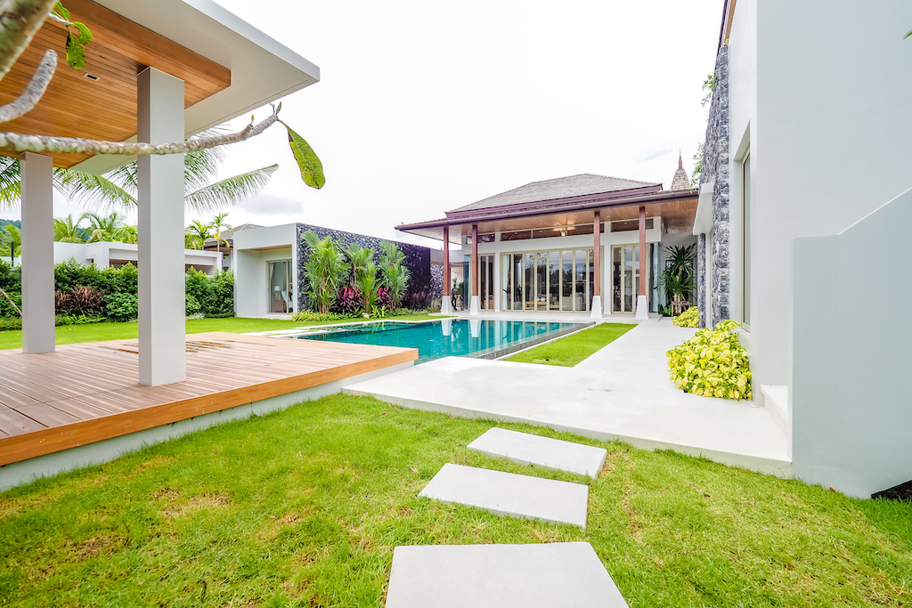 Pool deck and garden