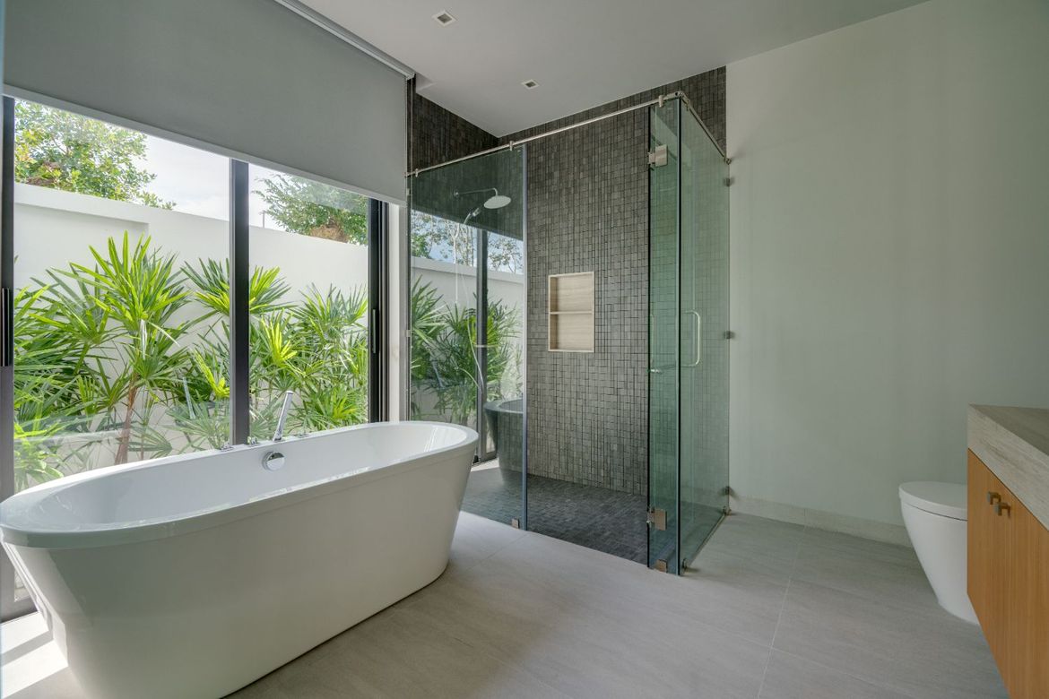Spa-like master bathroom