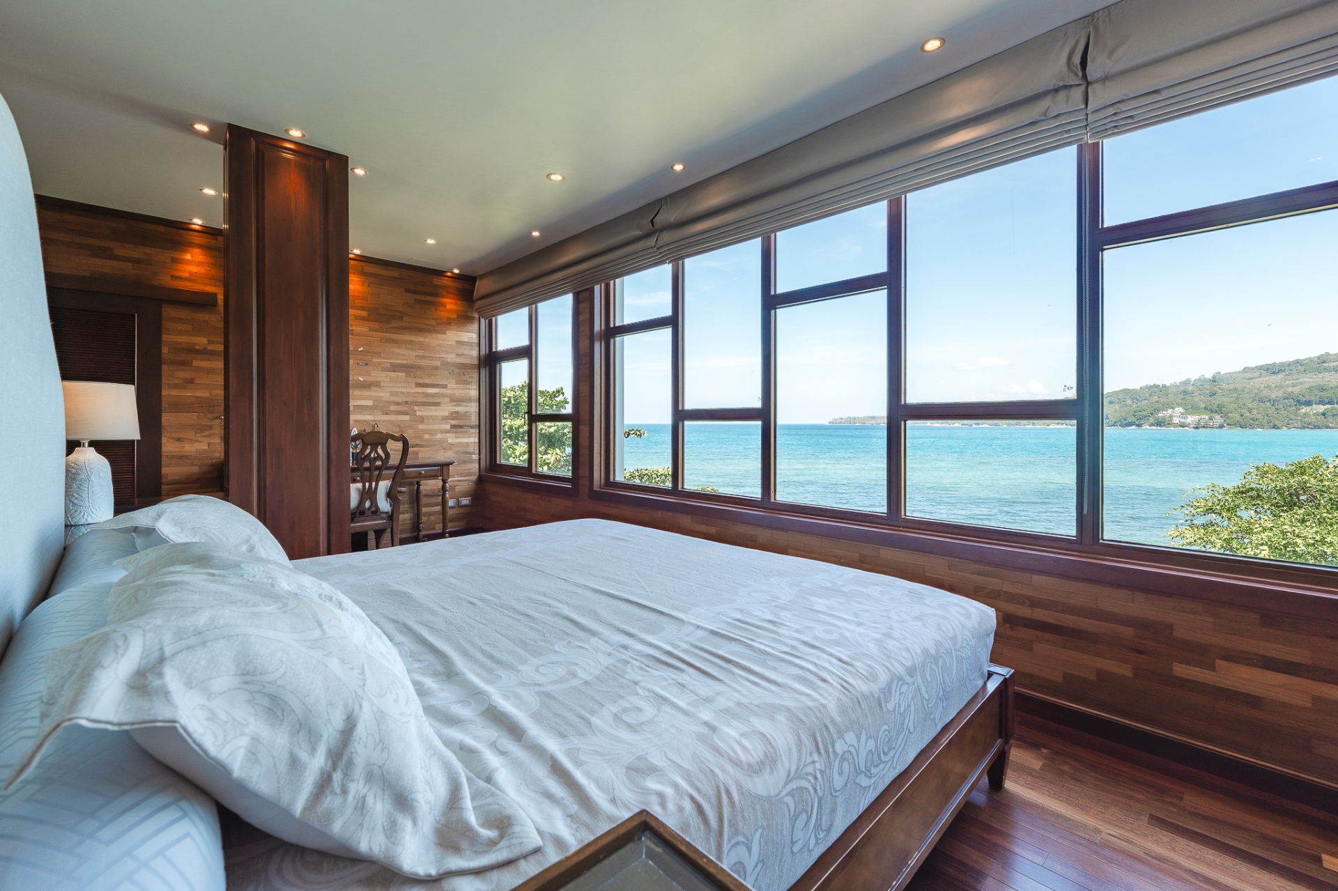 Master bedroom with panoramic ocean views