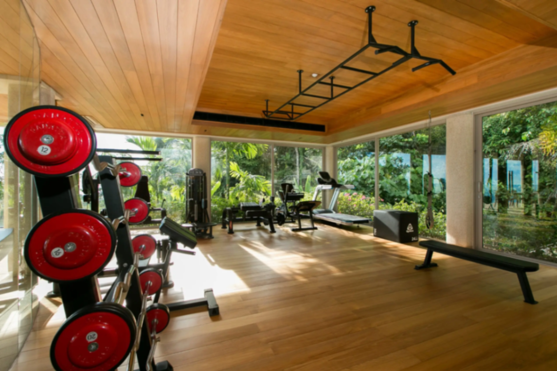 Private fitness studio with strength and cardio equipment