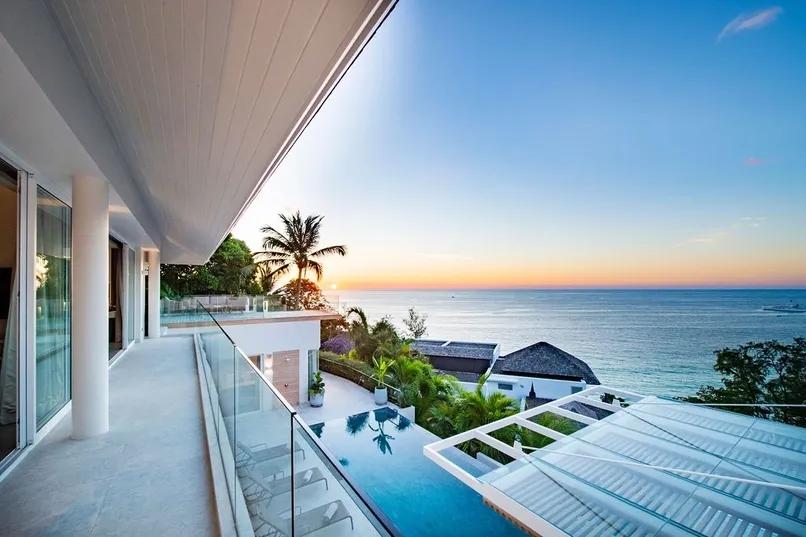 Balcony view of Andaman Sea sunset